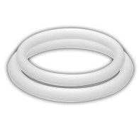 White Penis Rings - M