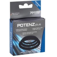 Plus Pack 3 Penis Rings Black S M L