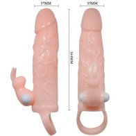 Baile Brave Man Penis Sleeve with Rabbit - Enhance Pleasure