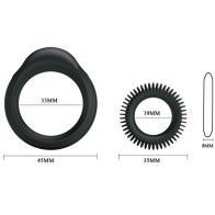 Baile Set of 2 Silicone Cock Rings