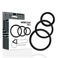 Set of Black Penis Rings