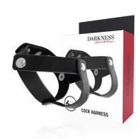 Anillo de Piel Darkness para Pene y Testículos para Mayor Placer