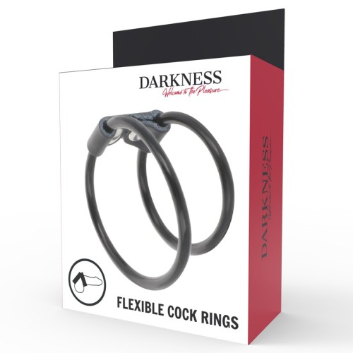 Darkness - Anilla Flexible Doble Para Hombres Pene