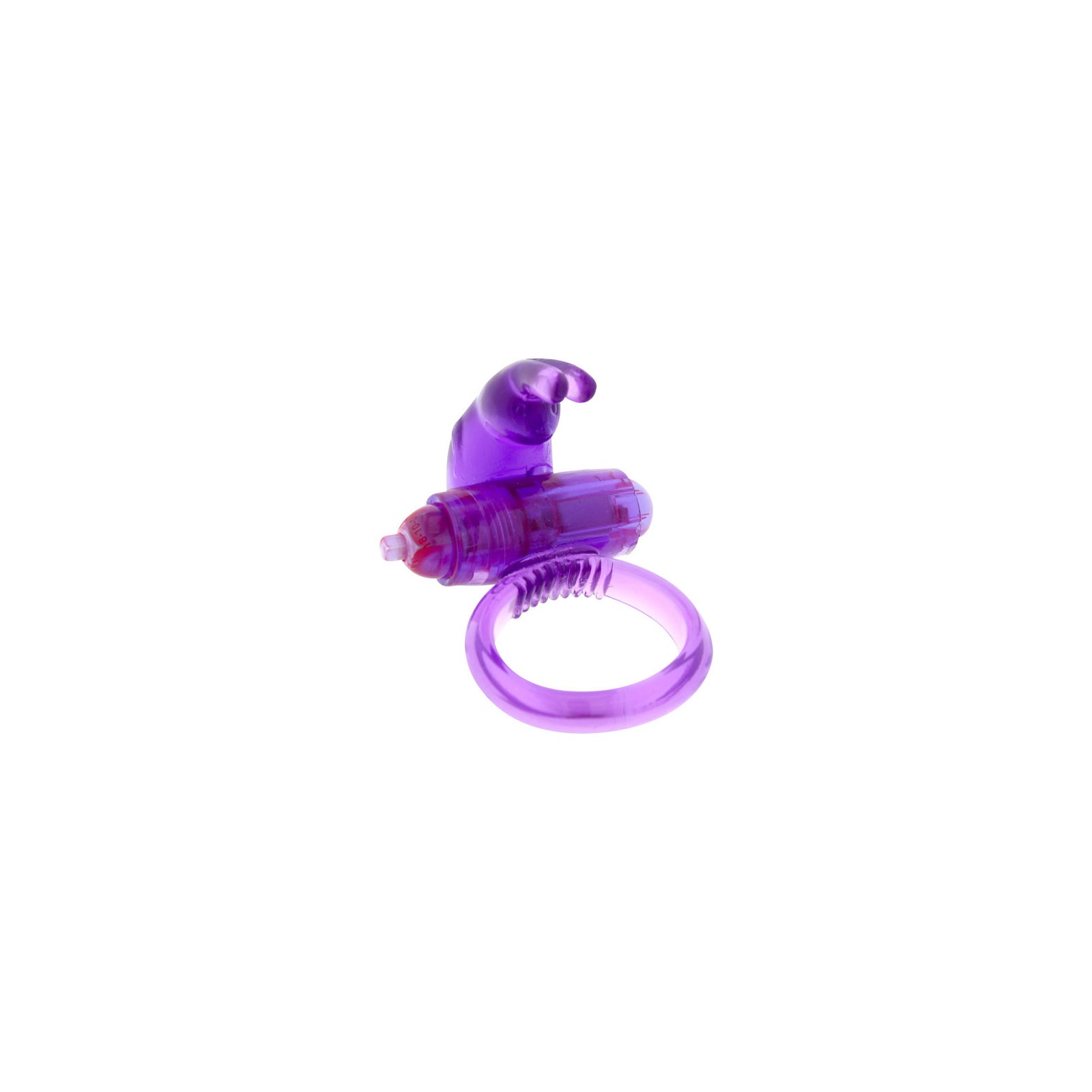 Purple Silicone Vibrating Ring for Enhanced Pleasure