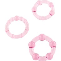 Set of Three Silicone Cock Rings