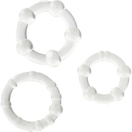 Set of Three Transparent Penis Rings