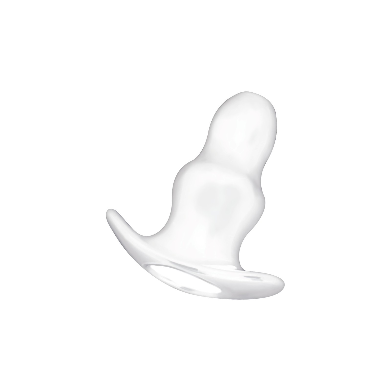 Dilatador Anal Grande Transparente 13 Cm - Placer Versátil