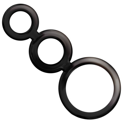 Smoky Penis And Testicle Rings Set