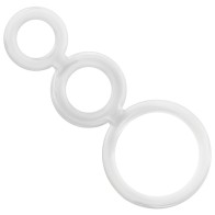 Clear Penis & Testicle Ring Set