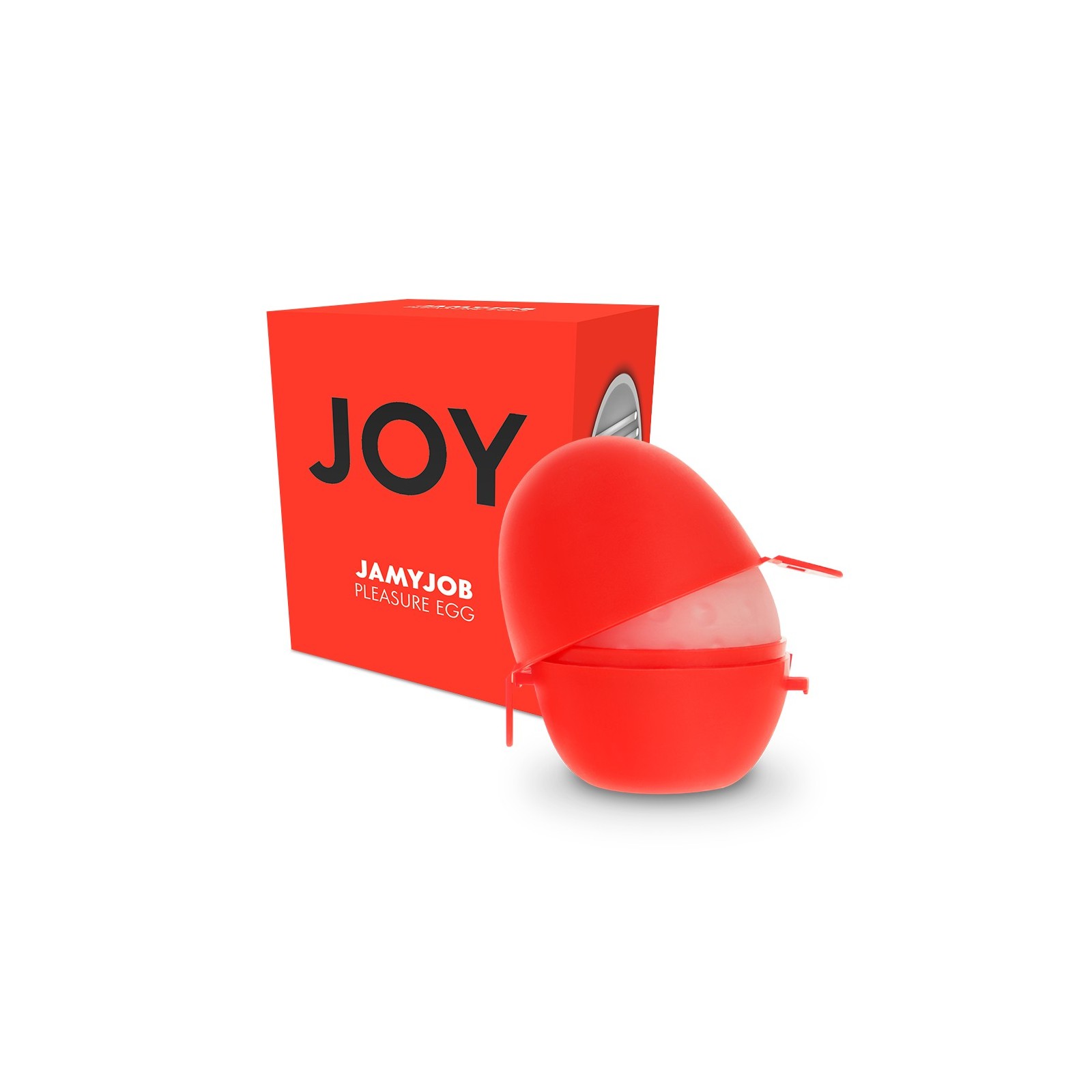 Huevo Masturbador Discreto Rojo Joy - Placer Emocionante