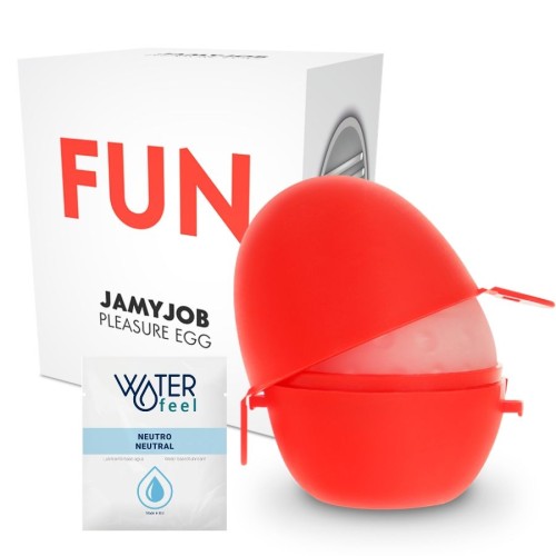 Discreet Red Fun Masturbation Egg for Intense Pleasure