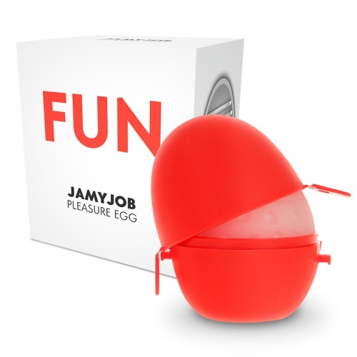 Discreet Red Fun Masturbation Egg for Intense Pleasure