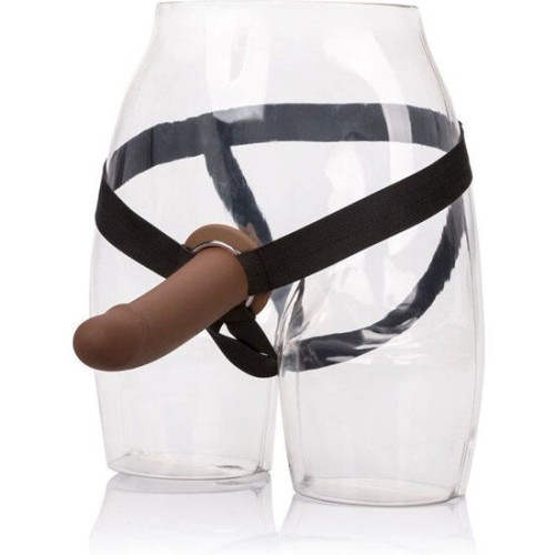 Brown Hollow Dildo Harness - Comfortable Fit for Maximum Pleasure