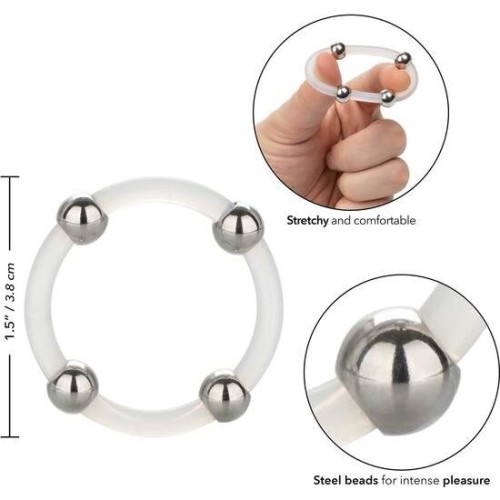 Silicone Ring with Steel Balls for Added Pleasure