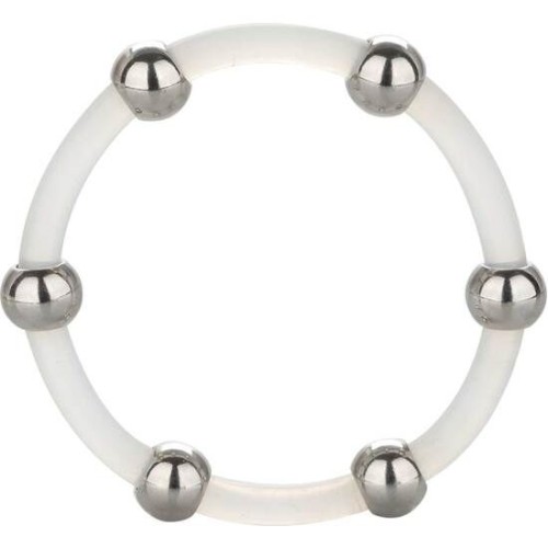 XL Silicone Ring with Steel Balls for Enhanced Pleasure