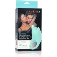 Dual Exciter Silicone Enhancer Ring - Rechargeable Pleasure