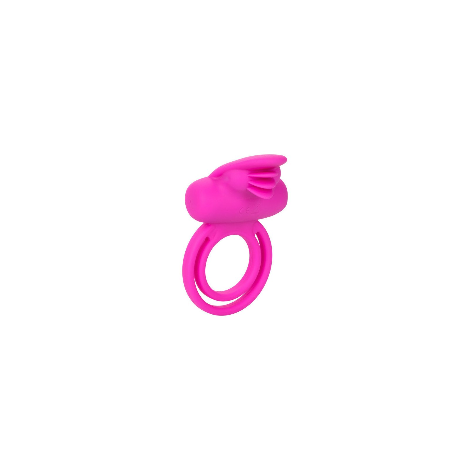 Dual Clit Flicker Double Ring Vibrator in Pink