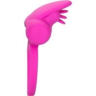 Dual Clit Flicker Anillo Vibrador Doble Rosa