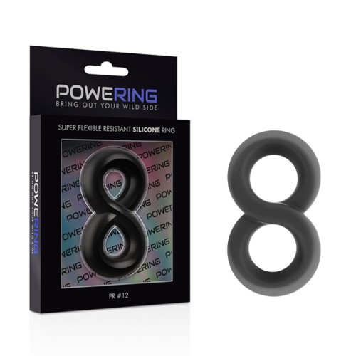 Super Flexible and Durable Penis and Testicles Ring PR12 Black