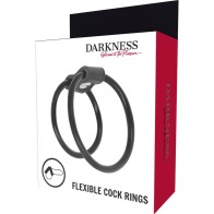 Darkness - Anillos Pene Duo Potenciadores para Erecciones Duraderas