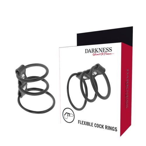 Darkness Flexible Penis Ring Set