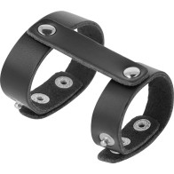 Anillo Ajustable Pene y Testículos Darkness para Placer Mejorado