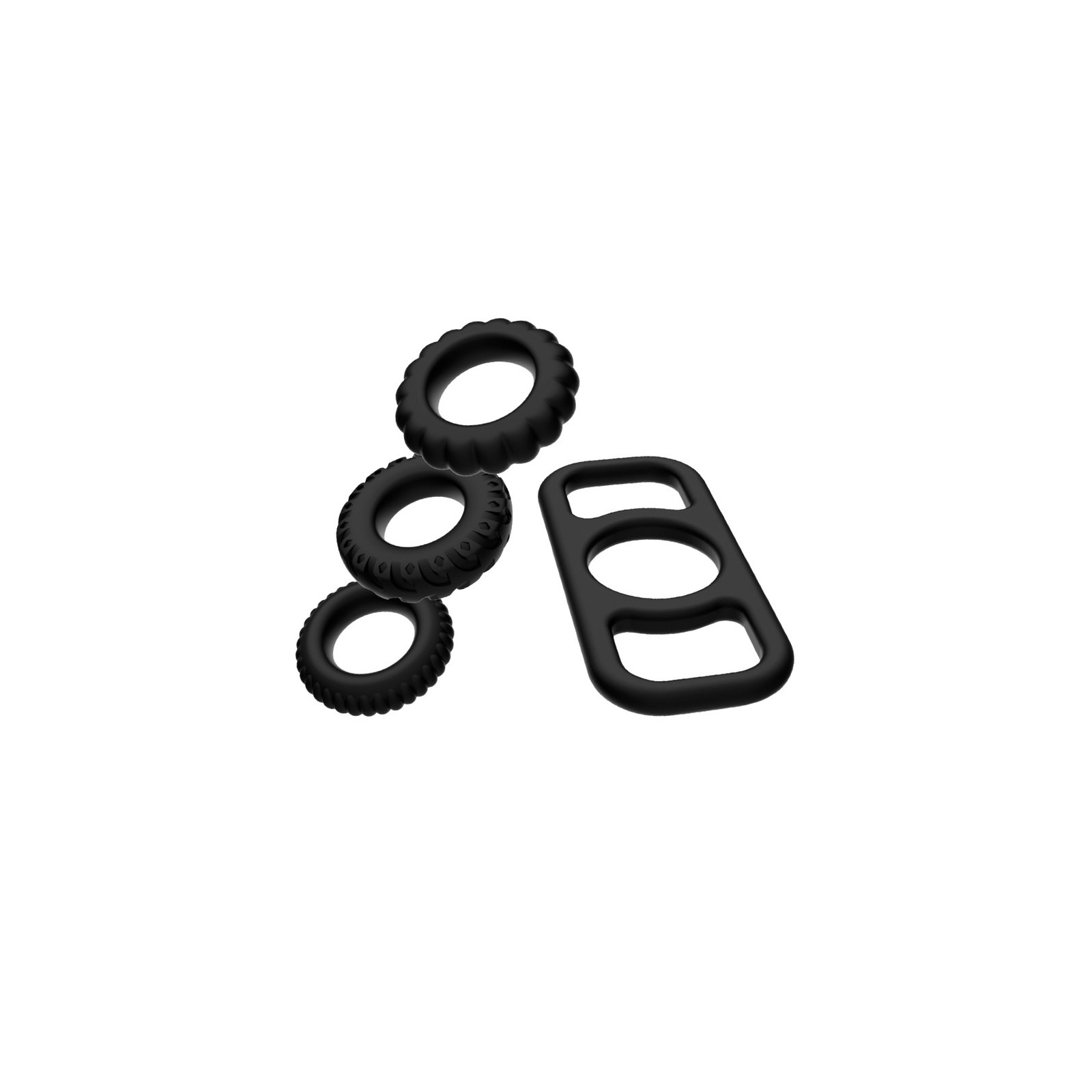 Set of 4 Flexible Silicone Rings for Enhanced Performance