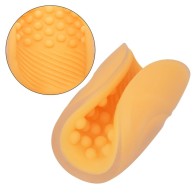 Beaded Grip Masturbador Texturado Naranja