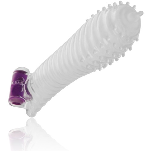 Textured Penis Sleeve with Vibrating Bullet for Enhanced Pleasure