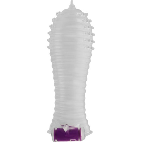 Textured Penis Sleeve with Vibrating Bullet for Enhanced Pleasure