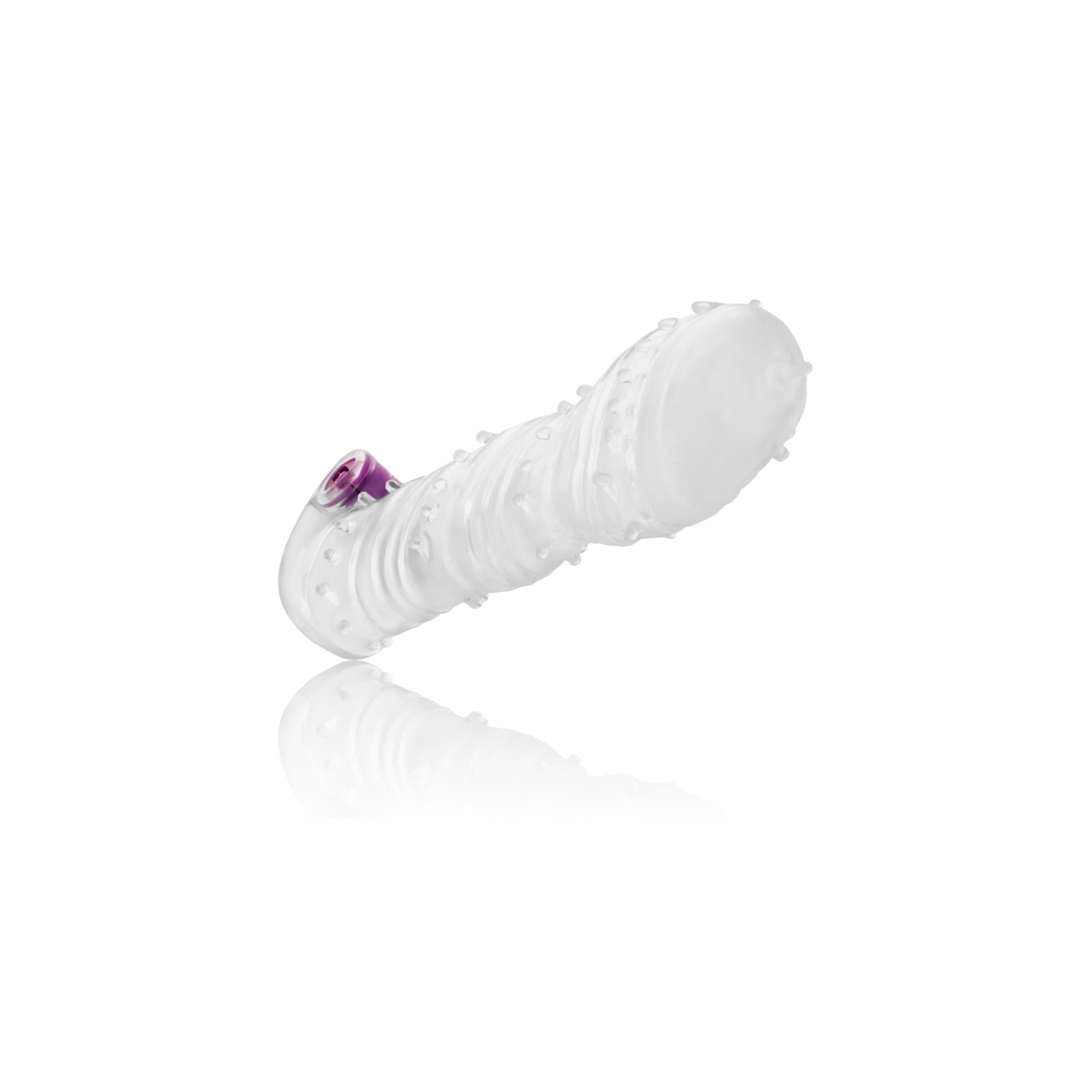 Textured Penis Sleeve with Vibrating Bullet