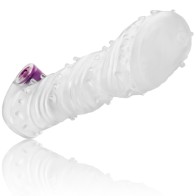 Textured Penis Sleeve with Vibrating Bullet