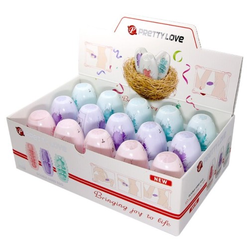 Pretty Love Double-Sided Masturbation Egg 15 Pcs