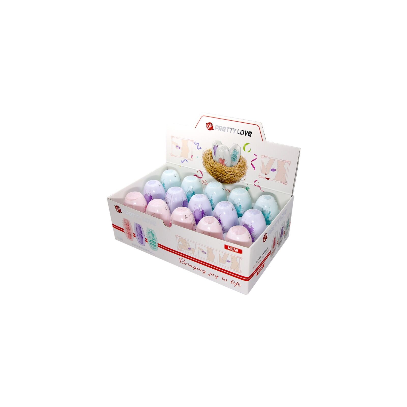 Pretty Love Double-Sided Masturbation Egg 15 Pcs