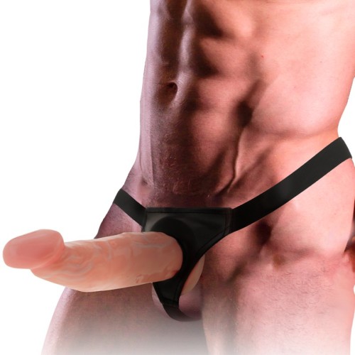 Intense Hollow Strap-On Harness with Realistic Dildo