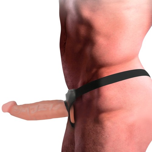 Intense Hollow Strap-On Harness with Realistic Dildo