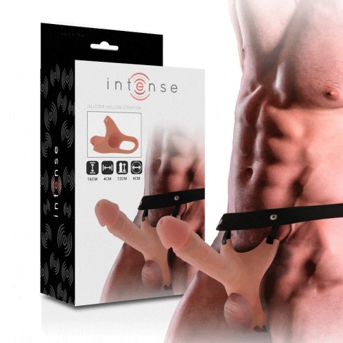 Intense Hollow Strap-On with Silicone Dildo 16 x 3.5 cm