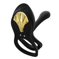 Bayek Anillo Vibrador Control Remoto Parejas Negro