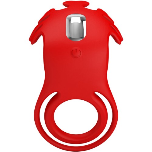 Pretty Love Ruben Vibrating Ring 7 Functions Red