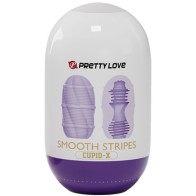 Pretty Love Smooth Stripes Cupid Masturbator Egg