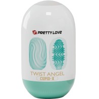 Pretty Love - Huevo Masturbador Twist Angel Cupid | Placer Masculino Emocionante