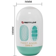 Pretty Love - Huevo Masturbador Twist Angel Cupid | Placer Masculino Emocionante