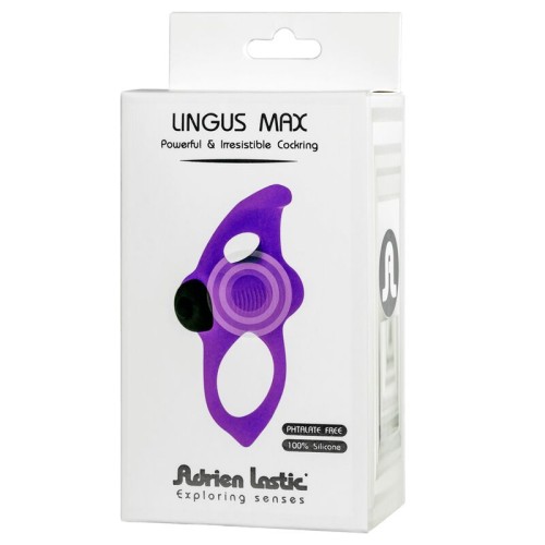 Lingus Max Anillo Vibrador Violeta - Placer Intenso para Parejas