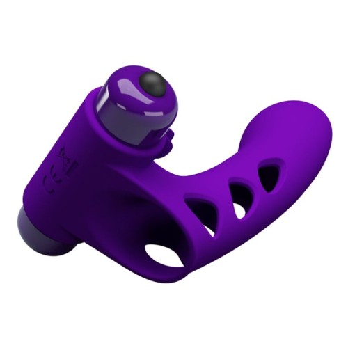 Pretty Love Orlando Finger Vibrator Sleeve Purple