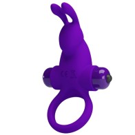 Pretty Love Rabbit Vibrating Ring Purple