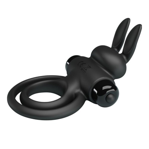 Pretty Love Anillo Vibrador Iii Conejo Para Pene Negro