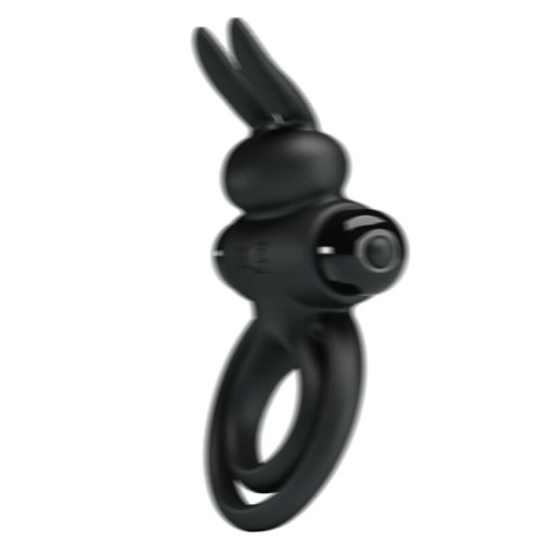 Pretty Love Rabbit Vibrator Ring Black