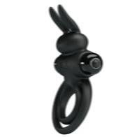 Pretty Love Anillo Vibrador Iii Conejo Para Pene Negro