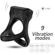 Armony Black Vibrating Ring for Enhanced Pleasure