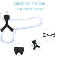 Armony Black Vibrating Ring for Enhanced Pleasure